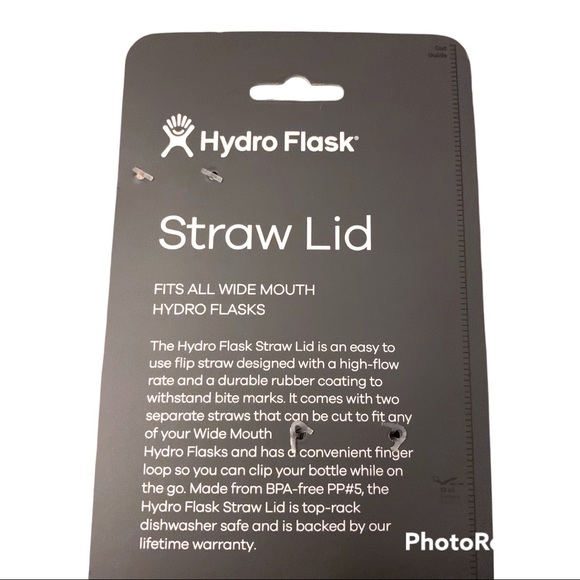 Hydro Flask Wide Mouth Straw Lid and Two Straws - Picture 6 of 6